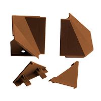 Комплект уголков и заглушек для плинтуса коричневый ( П) — купить оптом и в розницу в интернет магазине GTV-Meridian.