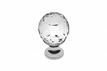 Ручка-кнопка с кристаллом GZ-CRPA25-01 хром — купить оптом и в розницу в интернет магазине GTV-Meridian.
