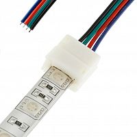 Коннектор односторонний с проводом RGB для герметичной ленты — купить оптом и в розницу в интернет магазине GTV-Meridian.